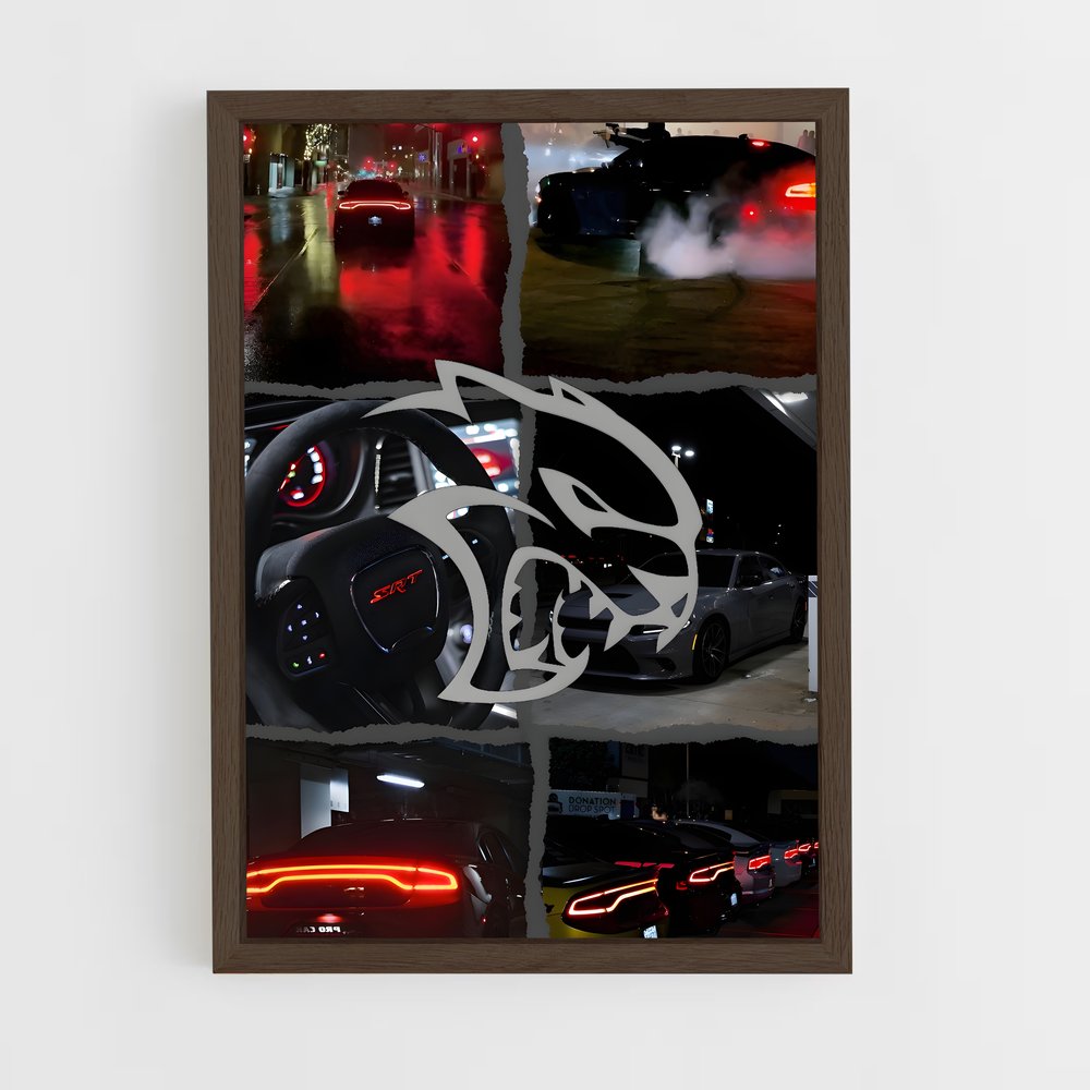 Poster Lightspeed Hellcat – affiche Dodge (vue 5)